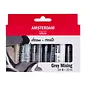 Amsterdam Standard Series acrylverf grijstinten set | 6 x 20 ml