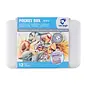 Van Gogh Aquarelverf pocket box natuurtinten met 12 kleuren in halve napjes