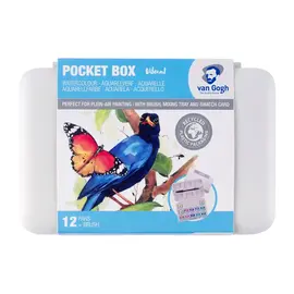 Van Gogh Aquarelverf pocket box felle tinten met 12 kleuren in halve napjes