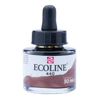Ecoline Vloeibare Waterverf Fles 30 ml Sepia Donker 440