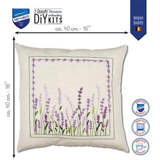 Borduurkussen kit Lavendel