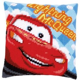 Kruissteekkussen kit Disney Lightning McQueen