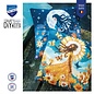 Kruissteekkussen kit Meisje met de maan