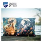 Kruissteekkussen kit Meisje met de maan