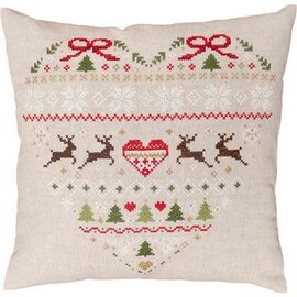 Borduurkussen kit Kerstmis