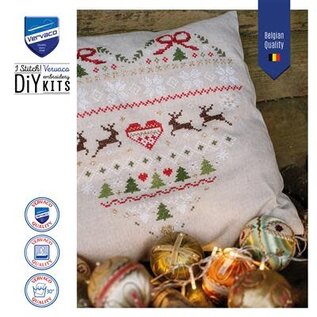 Borduurkussen kit Kerstmis