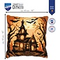 Kruissteekkussen kit Halloween huis
