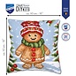 Kruissteekkussen kit Gingerbread guy