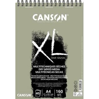 PROMO - Canson Droge Mixed Media XL - SAND GRAIN - Grijs A4 160gr.