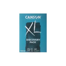 Canson XL - papier voor natte technieken, Discovery Pack, A4, 12 vellen