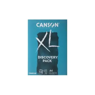Canson XL - papier voor natte technieken, Discovery Pack, A4, 12 vellen