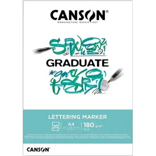Canson Lettering Paper Block voor Marker 180g / m²