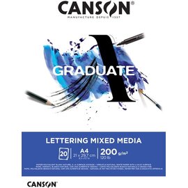 CANSON - Letterblok Mixed Media Fijne Korrel 200g/m²