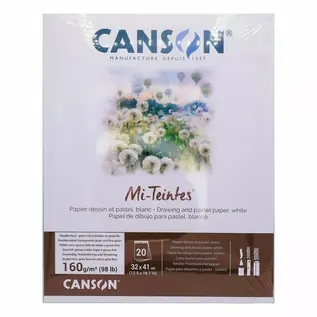 Canson - Middentonen® Mi-teintes wit 160gr. 20 vellen