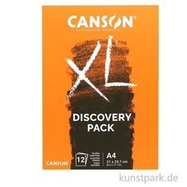 Canson XL - Dry Techniques - Discovery Pack Assortiment 3 x 4 vellen A4
