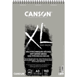 Canson XL "Sand Grain" notitieblok van 40 vel 160g/m² A3 (grijs)