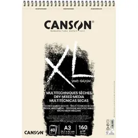 Canson XL Sand Grain - Dry Mix Media A3 Nature - 40 vellen
