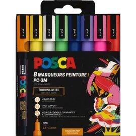 Posca Markers PC-3M Set 8 Stuk Pop Kleuren