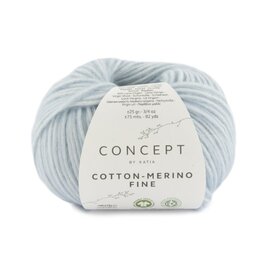 COTTON-MERINO FINE 85 - Licht hemelsblauw bad 44381