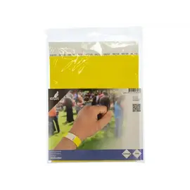 Evenementenbandjes - Polsbandjes 254x195mm, Geel 100 stuk