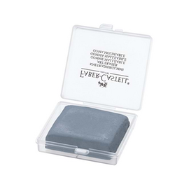 Kneedgum grijs in plastic doosje, PER STUK