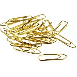 Paperclips - 26 mm - messing - 125 stuks -