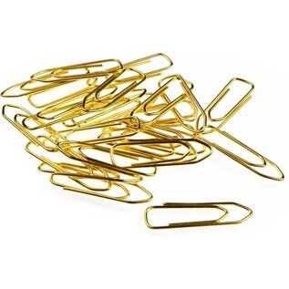 Paperclips - 26 mm - messing - 125 stuks -