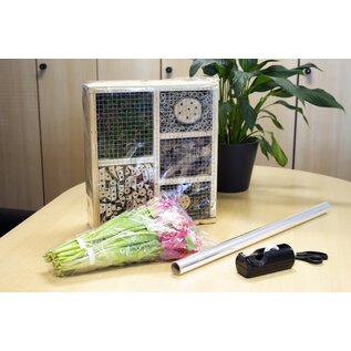 inpakfolie - transparant - op rol - 70 cm x 25 meter - 25 micron - cadeaupapier