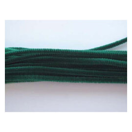 Chenille groen 6mm x 30cm 20st
