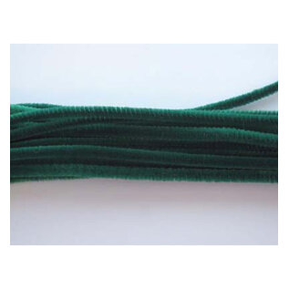 Chenille groen 6mm x 30cm 20st