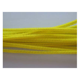 Chenille geel 6mm x 30cm 20st