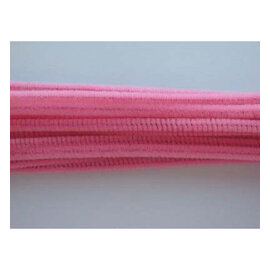 Chenille roze 6mm x 30cm 20st