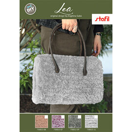 Kit tas Lea Mottled White/Black