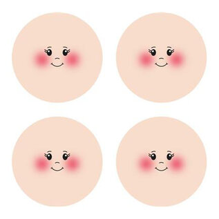 Gezichtstof voor het maken van poppen/engelen