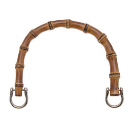 Handvat voor tas x2 bamboe 15x12cm