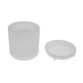 Siliconen mal - potje - ø 7,5xh7,5/8,5cm