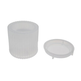 Siliconen mal - potje - ø 7,5xh7,5/8,5cm