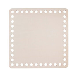 Houten vierkant 15x15cm met 7mm gaten
