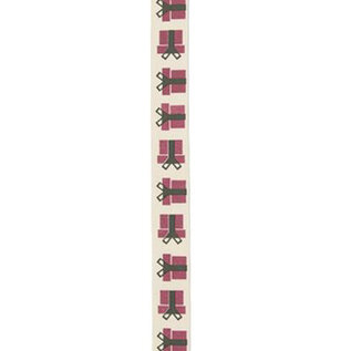 Kerstlint, Cadeau rood 15mm x 5m