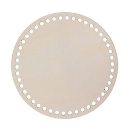 Houten schijf ø 20cm met 7mm gaten