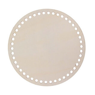 Houten schijf ø 20cm met 7mm gaten