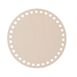 Houten schijf ø 15cm met 7mm gaten