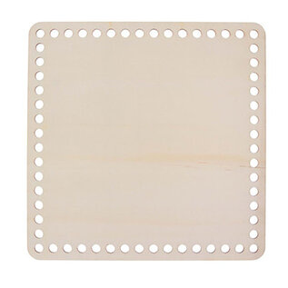 Houten vierkant 20x20cm met 7mm gaten