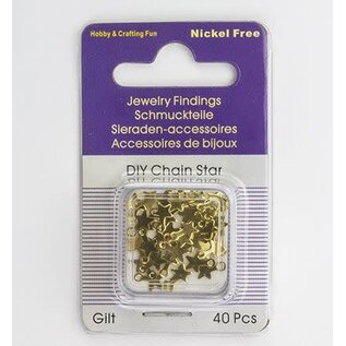 Ketting, Ster, Goud 40st.