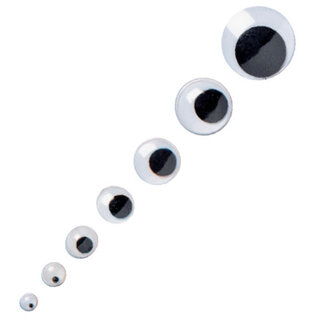 Wiebeloogjes rond, 12mm 10st.