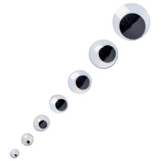 Wiebeloogjes rond, 6mm 10st.