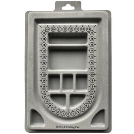 Gevlokt kralenbord 15.5 x 22.9cm