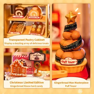 Robotime Gingerbread House DIY - Peperkoekhuis