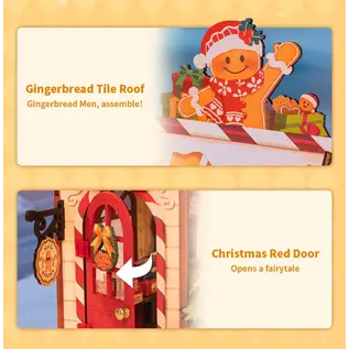 Robotime Gingerbread House DIY - Peperkoekhuis