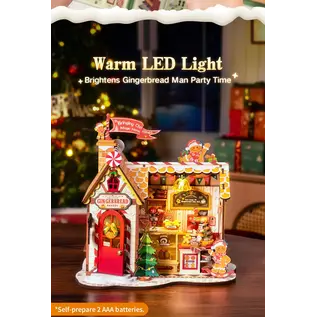 Robotime Gingerbread House DIY - Peperkoekhuis